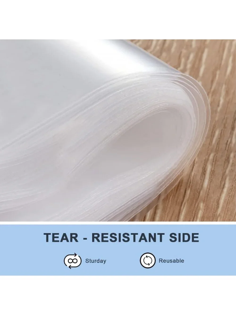 100 Clear Zip Plastic Bags 12x15 Inches - Resealable, Reclosable Storage Bags